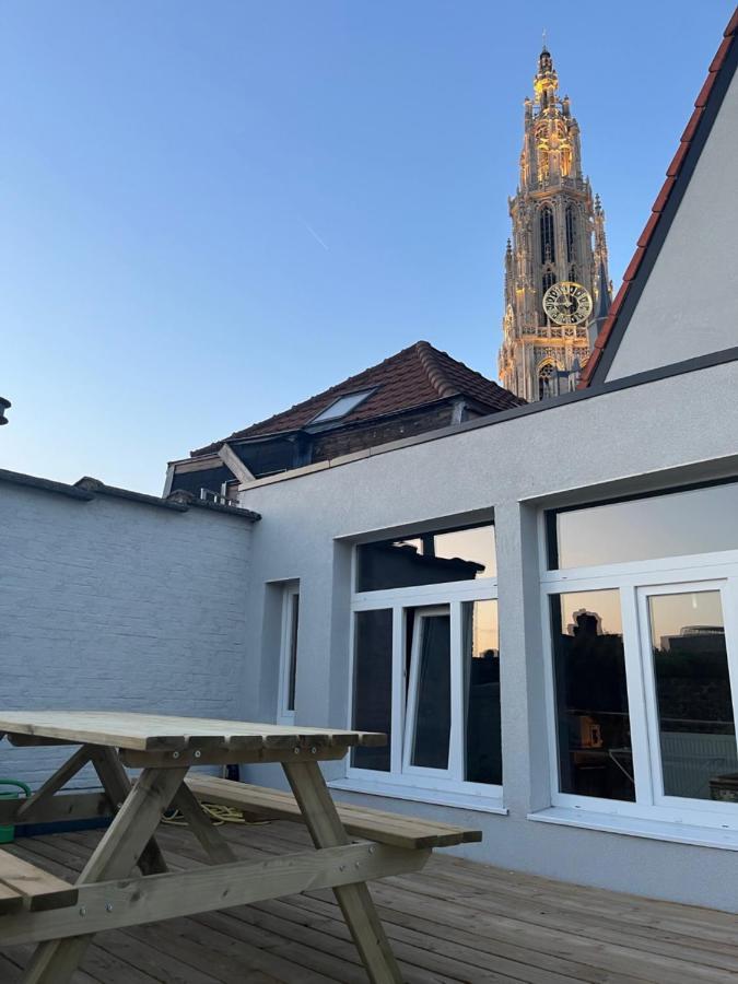 Rooftop Apartment With 60M Terrace Overlooking The Cathedral Antwerpen Buitenkant foto